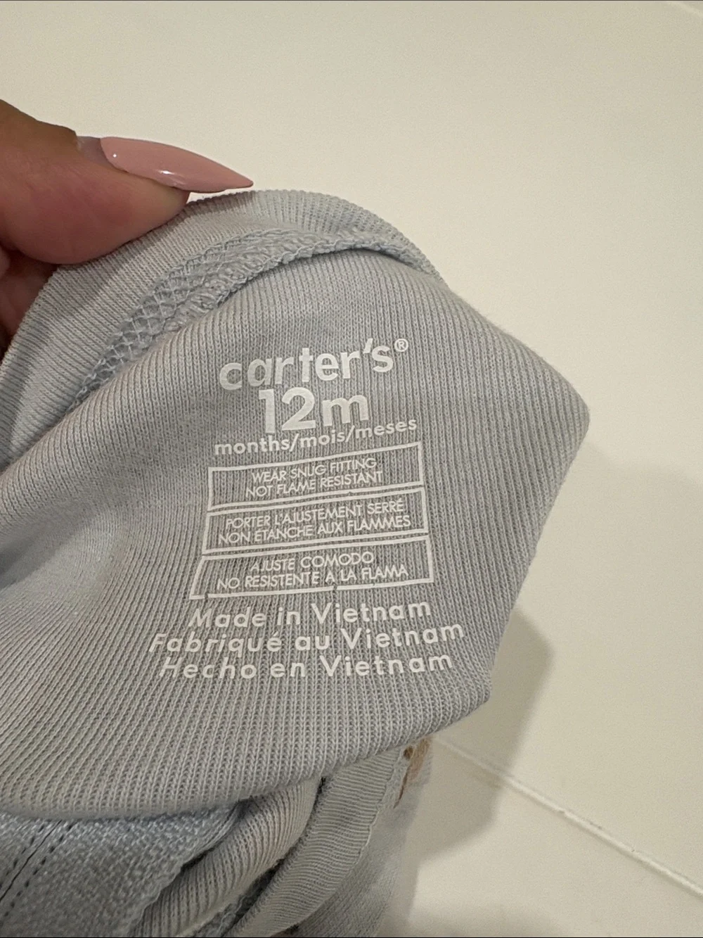 Carter's Light Blue Infant Footed Sleeper